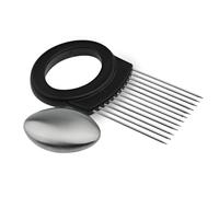 Coupe-oignons, accessoire de cuisine en acier inoxydable, outil de coupe et coupe-oignons, pour l'intérieur et l'extérieur, la maison, la cuisine, le restaurant, la cuisson des tomates