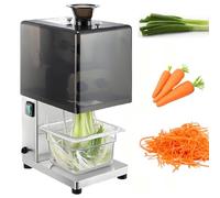 Coupe-oignons verts électrique, 200 W, 700 tr/min, entrée d'alimentation de 3,5 cm, lames en acier inoxydable et couvercle antibruit, pour une utilisation quotidienne