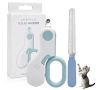 Coupe Ongle Chat avec Lumière LED,Coupe Griffe Chat avec Lime à Ongles