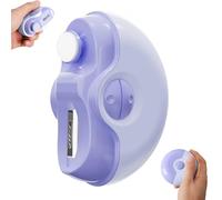 Coupe Ongle Electrique 2 en 1, Coupe Ongle Lime Electrique, Coupe-Ongles Automatique, Coupe-ongles de Polissage électrique avec Lumière - Rechargeable par USB Pour enfants, adultes (Violet)