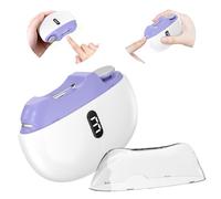 Coupe Ongle Electrique, 2025 New 3 en 1 Coupe Ongles électrique Automatique,Portable Lime a Ongle Electrique avec lumière LED, 3 Vitesses, Faible bruit, Pour Bébés/Adultes/Personnes Âgées - Violet