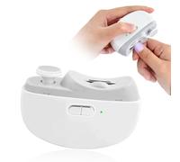 Coupe Ongle Electrique, 2025 Nouveau Coupe-ongles automatique avec lumière LED, 3 en 1 Coupe Ongles Electrique Faible bruit, Coupe-ongles électrique pour Bébés, Adultes, Personnes Âgées (Blanc)