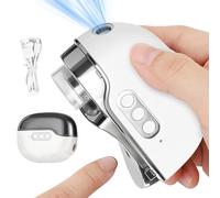 Coupe Ongle Electrique, 3 en 1 Avec Lime Et Polissoir Intégrés, Coupe-Ongles électrique à 3 Vitesses avec Récipient, Nail Clipper USB Rechargeable Pour Bébés, Adultes Et Personnes âgées, Blanc