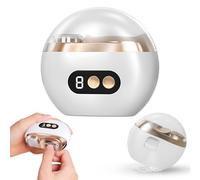 Coupe Ongle Électrique Avec Polissage Pour Ongles Des Mains Des Seniors Et Adultes, Taille-Ongles Automatique Rechargeable À 3 Vitesses, Sûr Et Pratique,Blanc