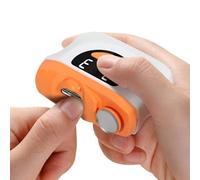 Coupe Ongle Electrique, Coupe Ongle Lime Électrique 2 En 1, Lime À Ongles Avec Lumière, 2 modes, 3 réglages, Rechargeable Usb Coupe Ongles Automatique Pour Bébés, Adultes, Personnes Âgées(Orange)