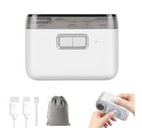 Coupe Ongle Electrique, Coupe-ongles et Polisseur Électrique 2-en-1, Automatique avec Lumière LED et Compartiment de Récupération des Résidus, Rechargeable, Fonctionnement Silencieux (1 article)