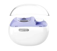 Coupe Ongle Electrique Lime A Ongle Lime Ongle Adulte Automatique Puissant Électrique 2 En 1 Portable Port De Charge Type-C Rangement Des Rognures D'ongles (8.4x3.3x6.9cm,Purple)