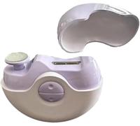 Coupe Ongle Electrique, Lime à ongles portable 2 en 1 for femmes et personnes âgées, électrique et automatique, avec inhalation de résidus.(C)