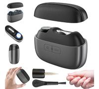 Coupe Ongle Electrique Professionnel, Pince à Ongles éLectrique, Lime A Ongle Electrique, Rechargeable Coupe Ongle Electrique Pour Pied Et Main Personne Agee Avec LumièRe Led Et Polisseur (Noir)