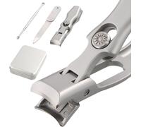 Coupe Ongle Pied En Acier Inoxydable,Coupe Ongles Ergonomique,Coupe-Ongles À Large Ouverture Pour Ongles Épais,Coupe-Ongles Ultra Tranchant Pour Hommes Femmes.[Y457]