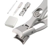 Coupe Ongle Pied en Acier Inoxydable, Coupe Ongles Ergonomique, Coupe-Ongles à Large Ouverture pour Ongles Épais, Coupe-Ongles Ultra Tranchant pour Hommes Femmes