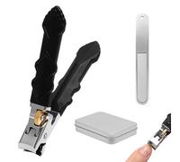 Coupe Ongle Set avec 1 Lime Coupe-Ongles Professionnel avec Sécurité, Nail Clipper Main Pieds, Coupe Ongles en Acier Inoxydable pour Manucure, Pédicure, Voyage et Cadeau