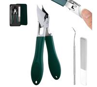 Coupe Ongle Set, Pinces à Ongles en Acier Inoxydable Professionnelle Pince Coupe Ongle Set pour Mains et Pieds Couper les Ongles Épais Orteils Podologie avce Lime à Ongles (Vert)