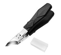 Coupe-ongles à pointe inclinée avec systèmes avancés de confinement des débris et poignée confortable pour couper sans douleur la tondeuse à ongles ABS