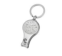 Coupe-ongles abstrait en papier blanc avec pierre polie, coupe-ongles professionnel, coupe-ongles, coupe-cuticules pour femmes et hommes