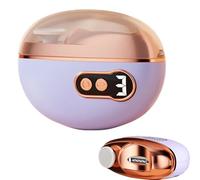 Coupe-ongles automatique ABS - Dispositif de coupe électrique, mode réglable à trois vitesses, soins assistés par LED | Puissance de charge USB, support de débris intégré, fonction de limage fluide