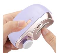 Coupe-ongles automatique avec lumière électrique à deux vitesses - Accessoire de soin des ongles pour bébé, hôtel, maison, avion, école, voiture, métro