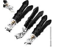 Coupe-ongles avec large ouverture de mâchoire et protection anti-éclaboussures, longue poignée ergonomique avec poignée antidérapante pour personnes âgées et adultes