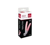 Coupe-ongles avec manche souple en acier inoxydable rose 8,5 cm ERBE