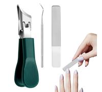 Coupe-ongles biseauté à bec d' , outil de manucure anti-éclaboussures en acier inoxydable avec poignée antidérapante pour salon, voyage, dortoir, voyage d'affaires
