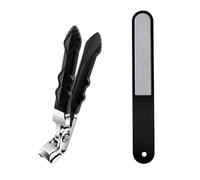 Coupe-Ongles Coudé 1 Pièce, Lime À Ongles 1 Pièce, Coupe-Ongles À Long Manche, Coupe-Ongles En Acier Inoxydable, Coupe-Ongles À Grande Ouverture, Outil De Manucure Multifonctionnel