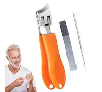 Coupe-ongles coudé, coupe-ongles incurvé, coupe-ongles pointu, ouverture à mâchoire large, coupe-ongles anti-éclaboussures, outils multifonctions de manucure et pédicure pour