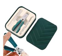 Coupe-ongles, coupe-ongles d'orteils - Tondeuse inclinée anti-éclaboussures avec cuillère - Outil de manucure biseauté à large ouverture de la mâchoire lourde pour pédicure personnes âgées