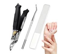 Coupe-Ongles - Coupe-Ongles Main Ergonomique Inoxydable Biseauté - Pied Prise en Main Aisée - Confortable pour Adultes et Soins à Domicile, Voyage et Salon à Usage