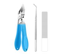 Coupe-Ongles Courbé - Coupe-Ongles en Acier Inoxydable - Dispositif Portable Anti-Éclaboussure pour Couper et Soigner les Ongles de Main pour Hommes Femmes Seniors Maison Voyage Salon
