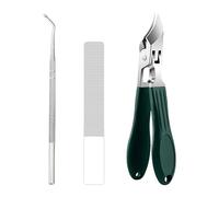 Coupe-Ongles Courbé - Pince à Ongles de Pied en Acier Inoxydable - Dispositif Portable Anti-Éclaboussure pour Couper et Soigner les Ongles de Main pour Hommes Femmes Seniors Maison Voyage Salon