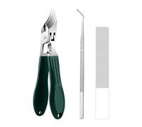 Coupe-Ongles Courbé Pour Pieds - Coupe-Ongles en Acier Inoxydable,Dispositif Portable Anti-Éclaboussure pour Couper et Soigner les Ongles de Main pour Hommes Femmes Seniors Maison Voyage Salon