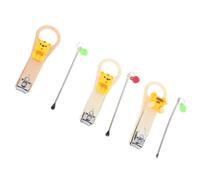Coupe-ongles D’orteils Pliable Beige en Abs et Acier Inoxydable, 1 Set | Cure-oreilles Intégré, Usage Maison et Voyage, Outil Pratique Résistant à Déformation