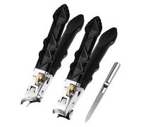 Coupe-Ongles de Pieds,Coupe-Ongles Biseauté Acier Inoxydable | à Large Ouverture Biseauté et Plat pour Quotidien Voyage Manucure Pédicure Adultes