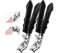 Coupe-ongles d'orteils, coupe-ongles à large ouverture, coupe-ongles d'orteils pour ongles épais pour personnes âgées, coupe-ongles pour femme, pince coudée à grande ouverture, coupe-ongles à long