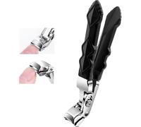 Coupe-ongles d'orteils, coupe-ongles à large ouverture, coupe-ongles d'orteils pour ongles épais pour personnes âgées, coupe-ongles pour femme, pince coudée à grande ouverture, coupe-ongles à long