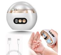 Coupe-Ongles Électrique, 2 en 1 Coupe-ongles Automatique et Polisseuse avec Lumière LED, 3 Vitesses & Efficace et Sans Dommage pour les Mains, pour Bébés Seniors et Adultes