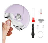 Coupe-ongles électrique - 3,39 x 3,39 x 1,5 pouces en acier inoxydable ABS, outil de précision de charge de type C, entretien silencieux des ongles des pieds pour les hommes et les familles | Accueil