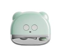 Coupe-ongles électrique 3 en 1 pour couper les ongles, polissage et stockage de fragments avec lumière LED, coupe-ongles pour personnes âgées, enfants et adultes (vert)