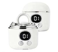 Coupe-ongles électrique 4 en 1 rechargeable silencieux pour ongles des doigts et des orteils pour ongles fins/épais et tous les âges avec loupe 3X, lumière LED, 4 têtes de vernis et rangement des