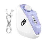 Coupe-ongles électrique à 3 vitesses rétractable avec lumière LED, attrape la poussière, charge USB, 7,9 cm, pour , anciens