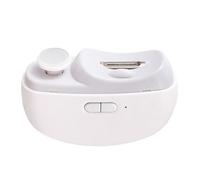 Coupe-ongles électrique automatique avec lumière et 2 vitesses - Coupe-ongles et lime 2 en 1 rechargeable - Dispositif de coupe et de polissage des ongles