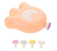 Coupe-ongles Électrique Bébé Rose avec 5 Têtes de Ponçage | Plastique, Fonctionnement Silencieux, Design Ergonomique, pour -né et Tout-petit