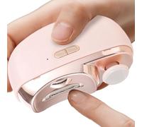Coupe-ongles électrique, coupe-ongles automatique, lumière LED, rechargeable, ciseaux de coupe à ongles rechargeables, lime à ongles de sécurité avec récupérateur pour personnes âgées, adultes et