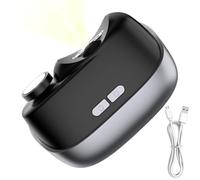 Coupe-ongles électrique - Coupe-ongles portable à 2 vitesses avec lumière LED et stockage des déchets | polisseuse à ongles automatique sûre pour femmes, personnes âgées et à la ma