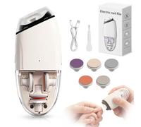 Coupe-ongles électrique - Lime à ongles 5 en 1 pour bébés et tout-petits - Grinder à ongles automatique sûr et silencieux pour nouveau-nés avec 3 vitesses, 5 broyages - Broyage doux et coupe-ongles