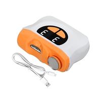 Coupe-Ongles Électrique - Polisseur Automatique pour Ongles des Mains - à 3 Vitesses avec LED et Récipient pour Soins des Ongles de Toute la Famille