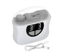 Coupe-ongles électrique, polisseuse automatique, rechargeable, compact, 7,6 x 8 x 3,15 cm, gris, orange, pour bébés