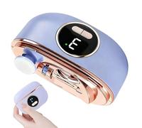 Coupe-ongles électrique | Polisseuse de sécurité à double tranchant | Avec rangement des restes d'ongles, écran à 3 vitesses, coupe-ongles électrique pour adultes | Pour femmes, maison