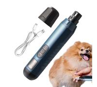 Coupe-ongles électrique pour chien, 5 vitesses rechargeable, outil de toilettage professionnel pour chiens et chats de petite, moyenne et grande taille, coupe-ongles d'orteils à faible bruit