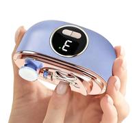 Coupe-ongles électrique pour personnes âgées | Double coupe-ongles de sécurité - avec rangement de gommages, affichage à 3 vitesses pour coupe-ongles électrique pour femmes, hommes, enfants, maison